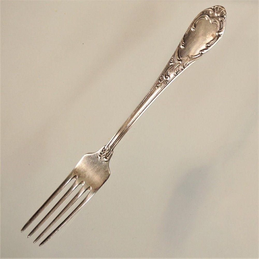 Antique Fork Silverplate Non US Unidentified Pattern Maker - Picture 2 of 11